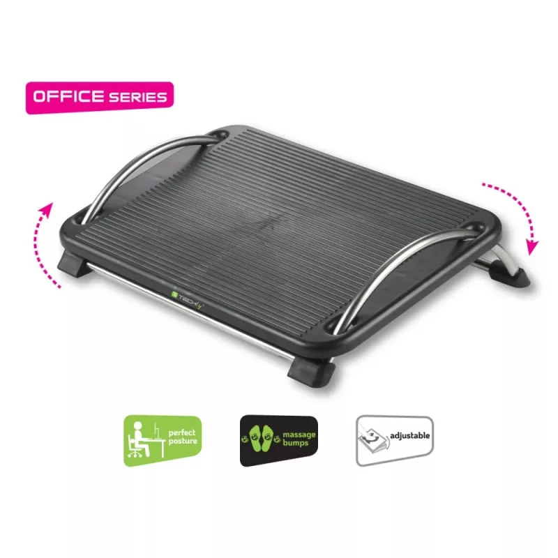 Reguliuojamas pakojis Techly ICA-FR 13, juodas, ABS sintetika, 430 mm, 280 mm, 1.24 kg