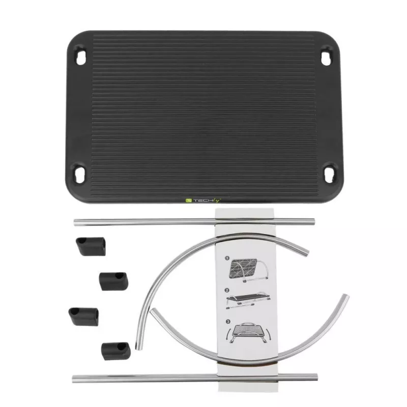 Reguliuojamas pakojis Techly ICA-FR 13, juodas, ABS sintetika, 430 mm, 280 mm, 1.24 kg