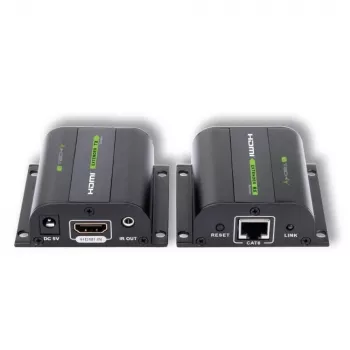 Techly EXT-E70I HDMI prailgintuvas per Cat.5E/6/6A/7 iki 60 m su automatiniu reguliavimu