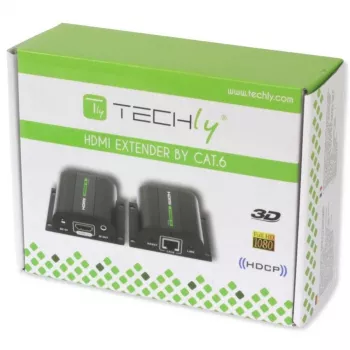 Techly EXT-E70I HDMI prailgintuvas per Cat.5E/6/6A/7 iki 60 m su automatiniu reguliavimu