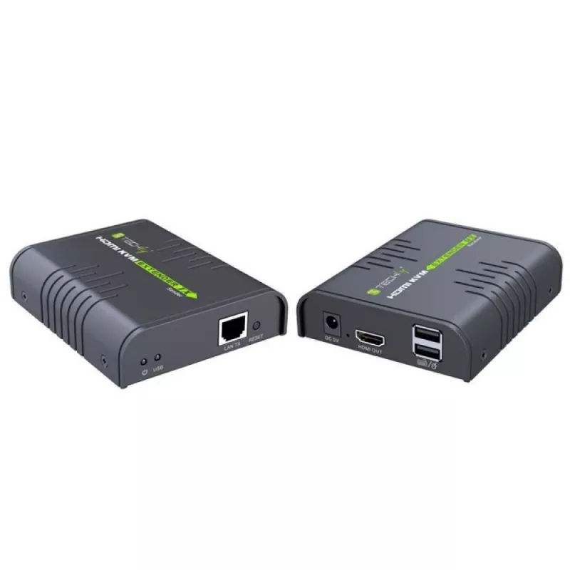 Techly IDATA HDMI-KVM2 KVM siųstuvas ir imtuvas