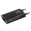 Techly Compact USB įkroviklis 1A su europiniu kištuku, juodas