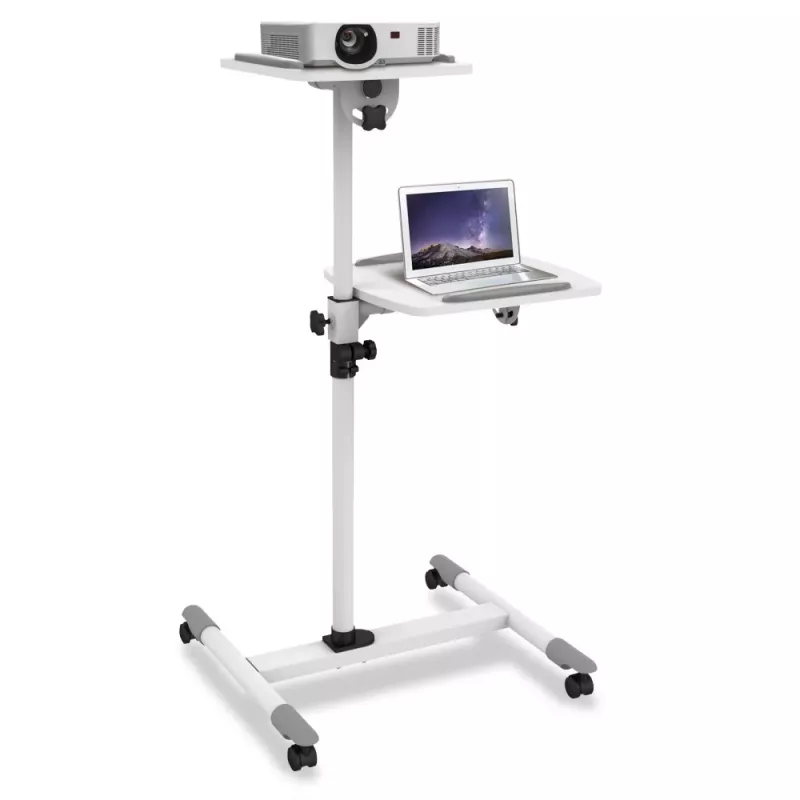 Techly universalus vežimėlis nešiojamam kompiuteriui / projektoriui, baltas ICA-TB TPM-6