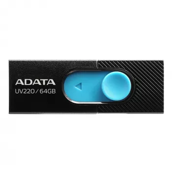 ADATA UV220 USB atmintukas 64 GB USB Type-A 2.0 juodas, mėlynas