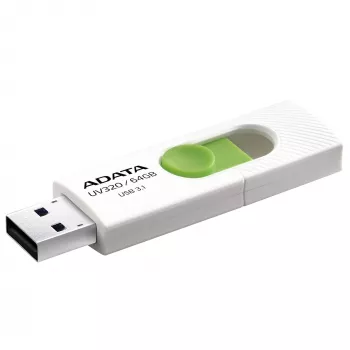 ADATA UV320 64 GB USB atmintukas, USB Type-A 3.2 Gen 1, žalias/baltas
