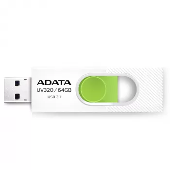 ADATA UV320 64 GB USB atmintukas, USB Type-A 3.2 Gen 1, žalias/baltas