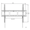 Techly sieninis laikiklis LED LCD TV 42-80 col. itin plonas fiksuotas H600mm ICA-PLB 860