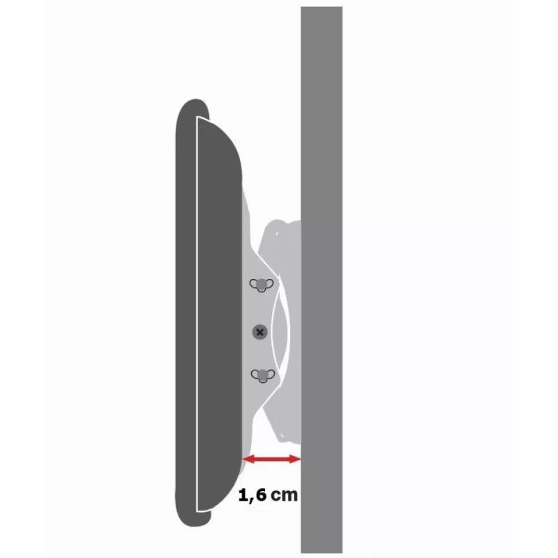 Techly sieninis laikiklis LED LCD TV 42-80 col. itin plonas fiksuotas H600mm ICA-PLB 860