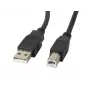 LANBERG USB kabelis USB 2.0 USB B - 3m juodas