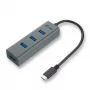 i-tec Metal USB-C HUB 4 portų