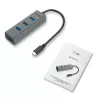 i-tec Metal USB-C HUB 4 portų