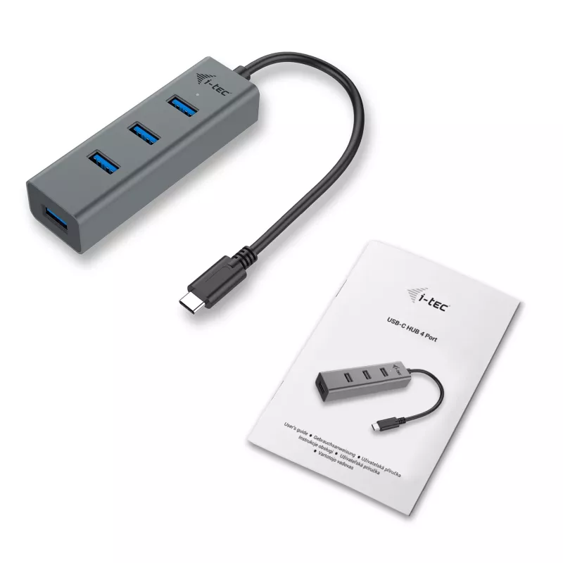 i-tec Metal USB-C HUB 4 portų