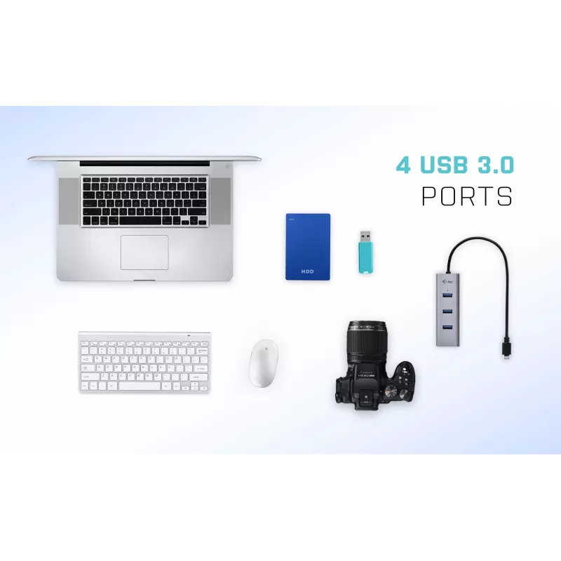 i-tec Metal USB-C HUB 4 portų