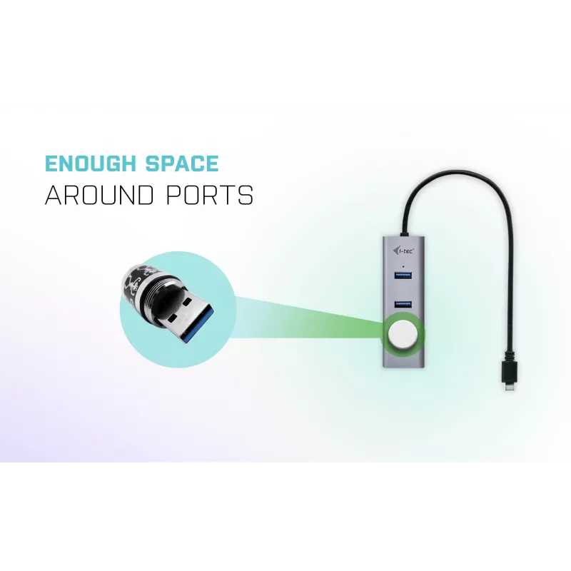 i-tec Metal USB-C HUB 4 portų