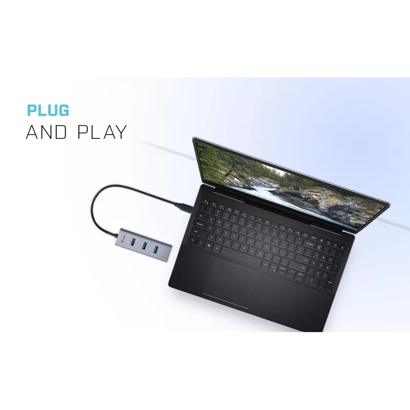 i-tec Metal USB-C HUB 4 portų