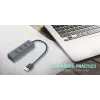 USB šakotuvas i-tec Metal USB 3.0 HUB 4 prievadai