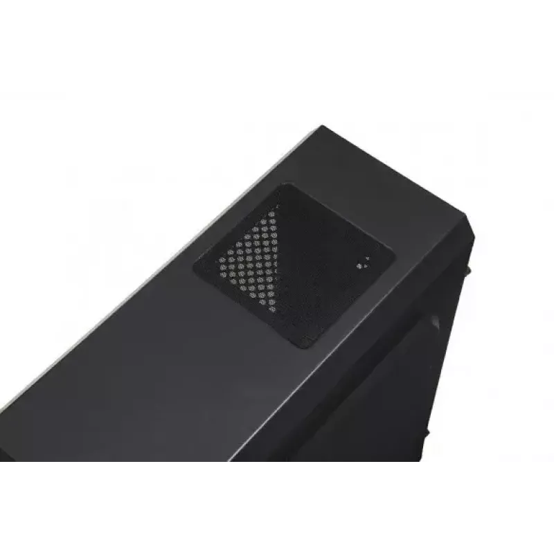 PC korpusas IBOX ORCUS X14 Midi Tower juodas — ITX/ATX, šoninis langas, raudonas apšvietimas, 3×3,5 colio vietos, 2×2,5 colio vietos, 1×5,25 colio, USB 3.2 Gen1 Type-A