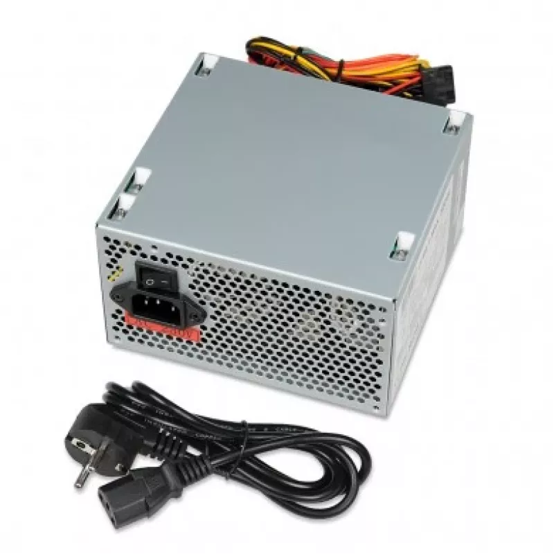 IBOX Cube Ii maitinimo blokas 500 W 20+4 pin ATX sidabrinis