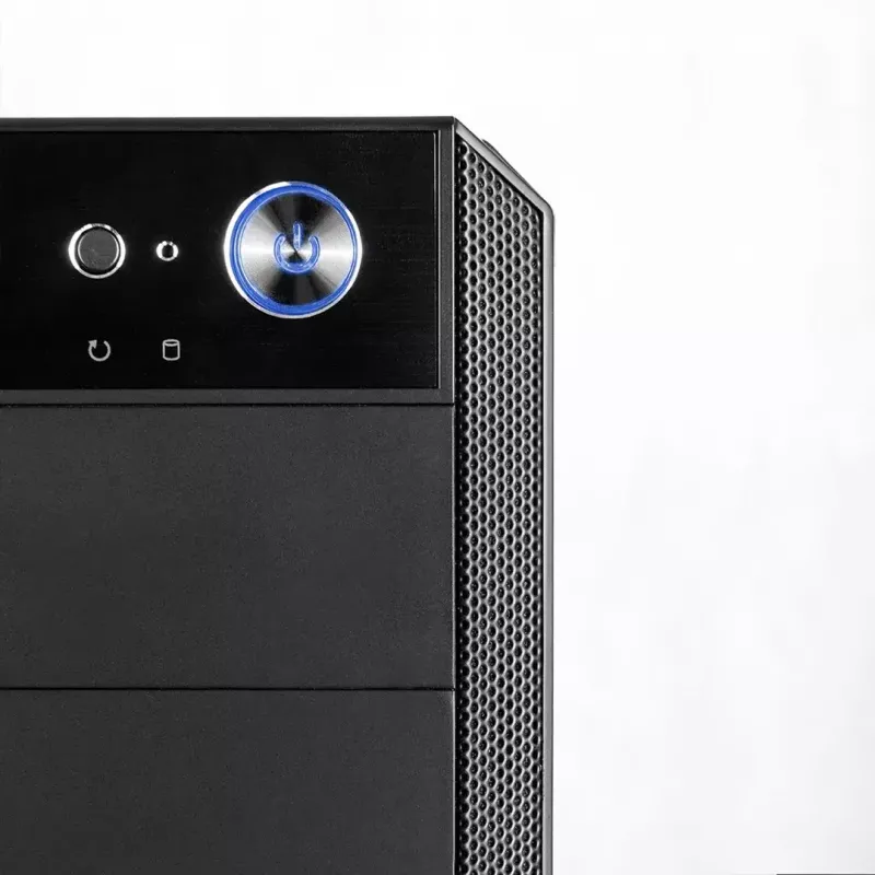 PC korpusas MODECOM Oberon Pro Midi Tower — juodas, ATX/ITX/Micro ATX, grūdintas stiklas, iki 395 mm GPU