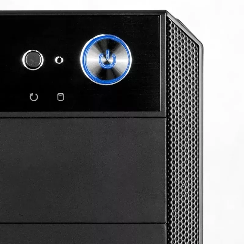 PC korpusas MODECOM Oberon Pro Midi Tower — juodas, ATX/ITX/Micro ATX, grūdintas stiklas, iki 395 mm GPU