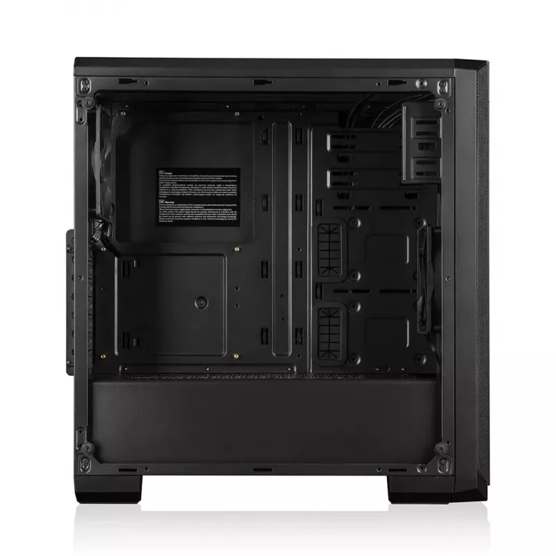 PC korpusas MODECOM Oberon Pro Midi Tower — juodas, ATX/ITX/Micro ATX, grūdintas stiklas, iki 395 mm GPU