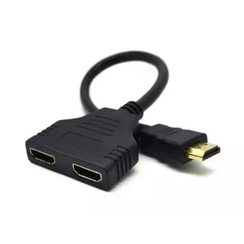 HDMI kabelis Gembird DSP-2PH4-04 — HDMI A tipo kištukas į 2× HDMI A tipo lizdą, juodas, tiesūs jungtys