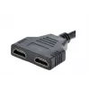HDMI kabelis Gembird DSP-2PH4-04 — HDMI A tipo kištukas į 2× HDMI A tipo lizdą, juodas, tiesūs jungtys