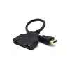 HDMI kabelis Gembird DSP-2PH4-04 — HDMI A tipo kištukas į 2× HDMI A tipo lizdą, juodas, tiesūs jungtys
