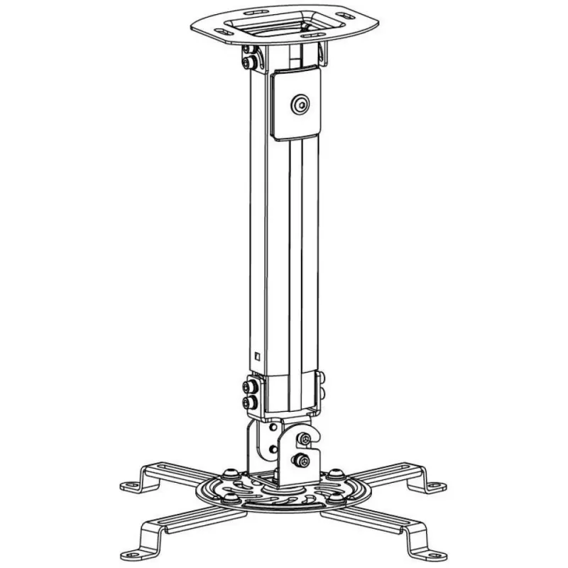 Techly laikiklis projektoriui prie lubų, prailginimas 545–900 mm, sidabrinis, ICA-PM 18M