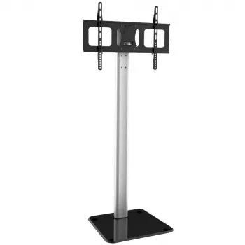 Prie grindų tvirtinamas TV stovas Techly ICA-TR11 177,8 cm (70 inch) Juodas, Sidabrinis