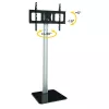 Prie grindų tvirtinamas TV stovas Techly ICA-TR11 177,8 cm (70 inch) Juodas, Sidabrinis