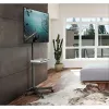 Techly Trolley Floor Stand LCD/LED/Plasma 23–55 col., 58,4 cm (23 col.), 139,7 cm (55 col.), 50 x 50 mm, 400 x 400 mm, -15–15°, juoda