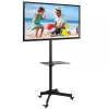 Techly Trolley Floor Stand LCD/LED/Plasma 23–55 col., 58,4 cm (23 col.), 139,7 cm (55 col.), 50 x 50 mm, 400 x 400 mm, -15–15°, juoda