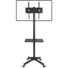 Techly Trolley Floor Stand LCD/LED/Plasma 23–55 col., 58,4 cm (23 col.), 139,7 cm (55 col.), 50 x 50 mm, 400 x 400 mm, -15–15°, juoda