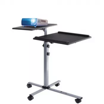 Stovas nešiojamam kompiuteriui ir projektoriui Techly Universal Adjustable Trolley juodas