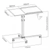 Stovas nešiojamam kompiuteriui ir projektoriui Techly Universal Adjustable Trolley juodas