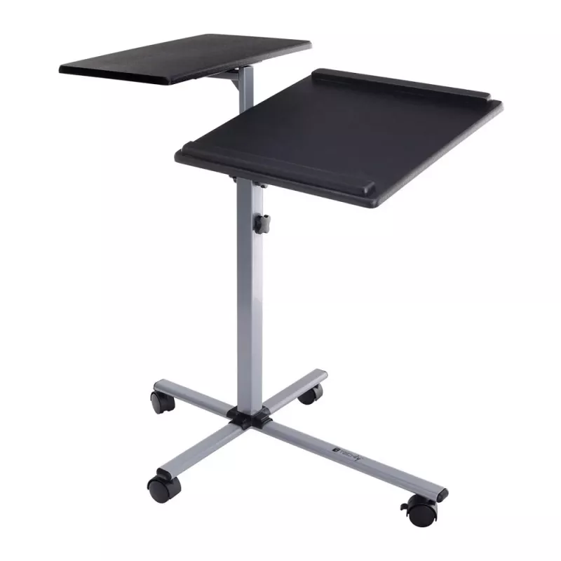 Stovas nešiojamam kompiuteriui ir projektoriui Techly Universal Adjustable Trolley juodas