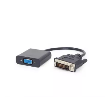 Gembird DVI-D (kištukas) į VGA (lizdas) vaizdo adapterio kabelis 0,2 m, juodas