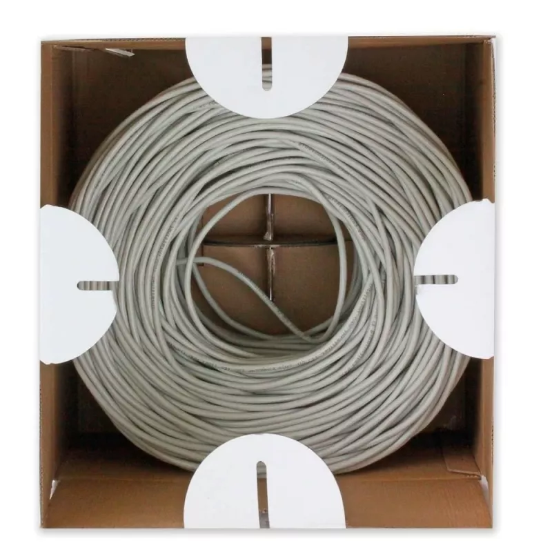Tinklo kabelis TECHLY Cat.6 U/UTP CCA 305 m, 23 AWG, 250 MHz, pilkas