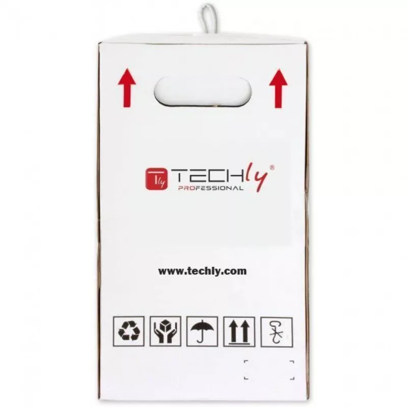 Tinklo kabelis TECHLY Cat6 U/UTP ITP6-CCA-305-BL, 305 m, 23 AWG vientisas, 250 MHz, mėlynas, PVC apvalkalas