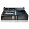 Serverio korpusas TECHLY I-CASE IPC-240L, 2U, micro ATX, 4x 3,5 colio vietos, 1x 5,25 colio vieta, 465x400x88,8 mm, juodas