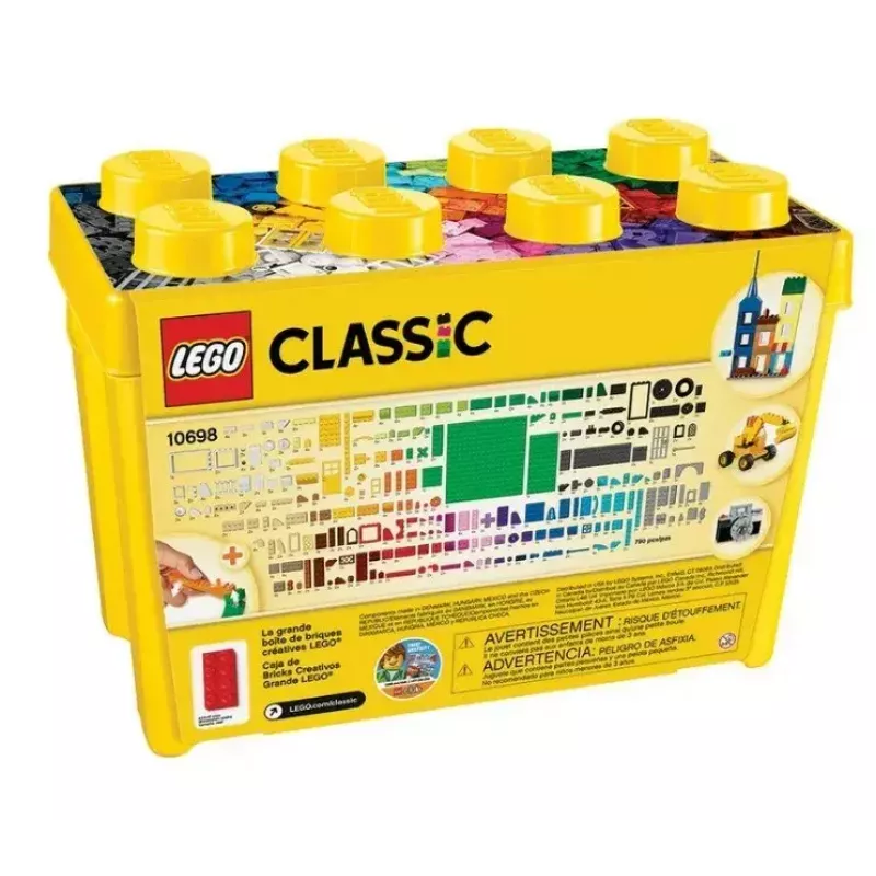 Konstruktorius LEGO Classic 10698 – 790 dalių, įvairiaspalvis, 33 spalvos, su žaliomis pagrindo plokštėmis ir aksesuarais