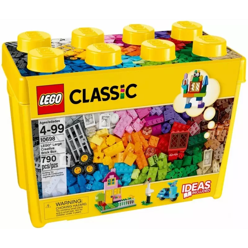 Konstruktorius LEGO Classic 10698 – 790 dalių, įvairiaspalvis, 33 spalvos, su žaliomis pagrindo plokštėmis ir aksesuarais