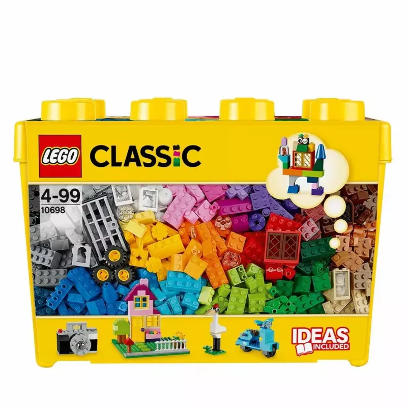 Konstruktorius LEGO Classic 10698 – 790 dalių, įvairiaspalvis, 33 spalvos, su žaliomis pagrindo plokštėmis ir aksesuarais