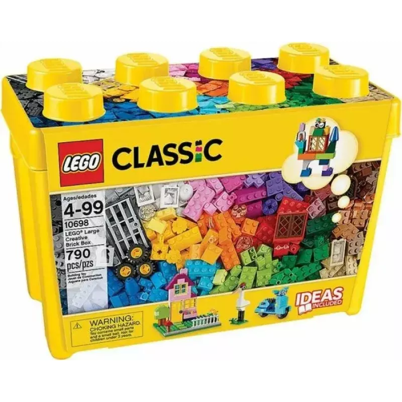 Konstruktorius LEGO Classic 10698 – 790 dalių, įvairiaspalvis, 33 spalvos, su žaliomis pagrindo plokštėmis ir aksesuarais