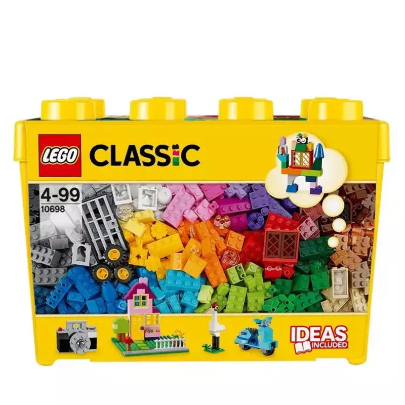 Konstruktorius LEGO Classic 10698 – 790 dalių, įvairiaspalvis, 33 spalvos, su žaliomis pagrindo plokštėmis ir aksesuarais
