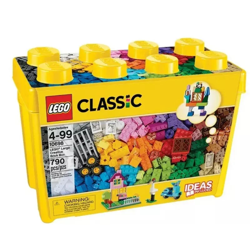 Konstruktorius LEGO Classic 10698 – 790 dalių, įvairiaspalvis, 33 spalvos, su žaliomis pagrindo plokštėmis ir aksesuarais