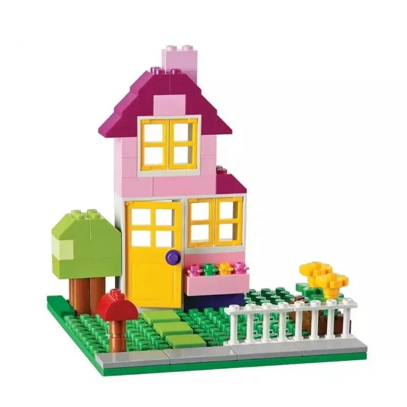 Konstruktorius LEGO Classic 10698 – 790 dalių, įvairiaspalvis, 33 spalvos, su žaliomis pagrindo plokštėmis ir aksesuarais
