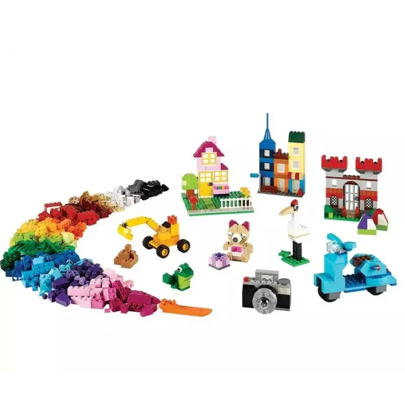 Konstruktorius LEGO Classic 10698 – 790 dalių, įvairiaspalvis, 33 spalvos, su žaliomis pagrindo plokštėmis ir aksesuarais