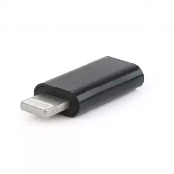 Gembird A-USB-CF8PM-01 adapteris USB tipo-C 8 kontaktų į iPhone juodas